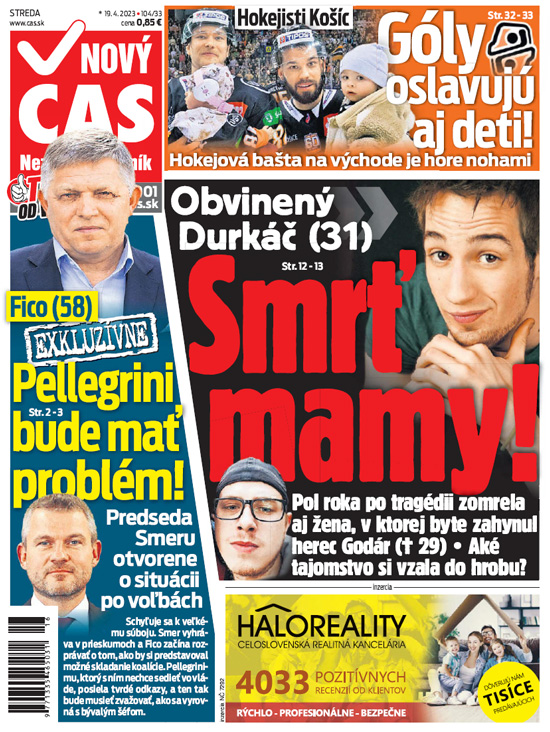Na titulke Nového času