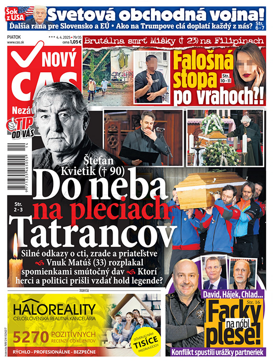Na titulke Nového času