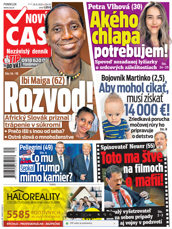 Na titulke Nového času