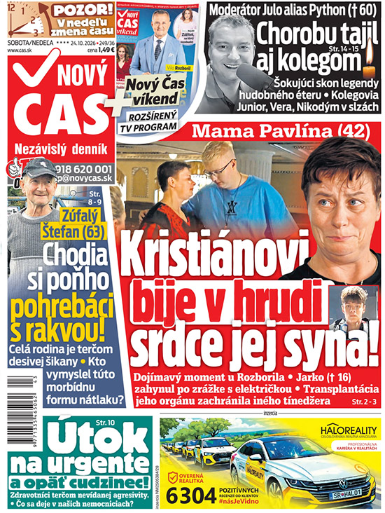 Na titulke Nového času