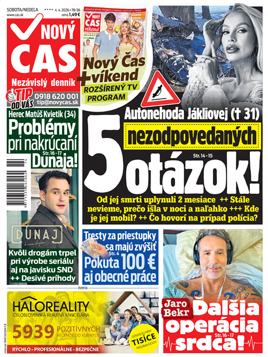 Na titulke Nového času