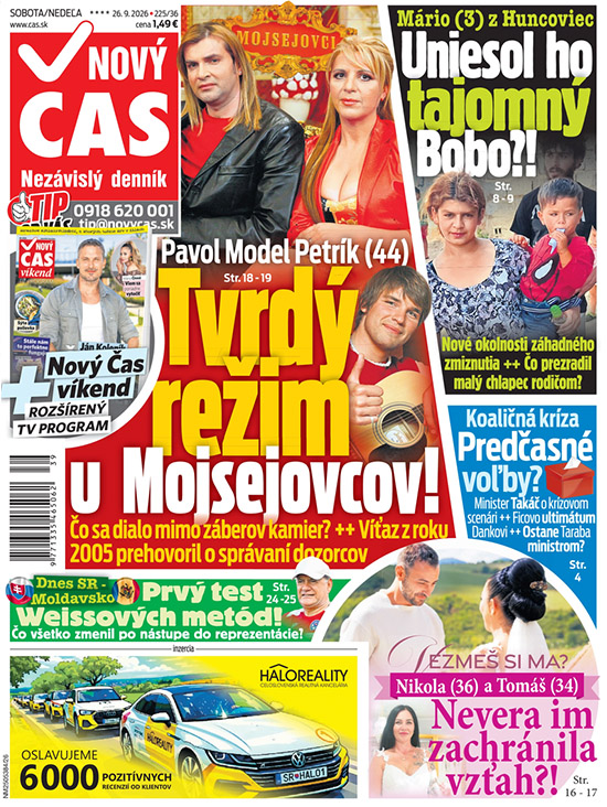Na titulke Nového času