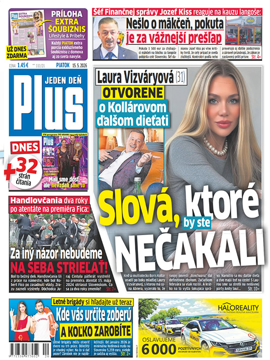Na titulke Plus 1 deň