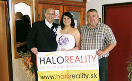 Recenzie, realitná kancelária HALO reality - Svadba našej kolegyne z Topoľčian