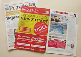 Recenzie, realitná kancelária HALO reality - Reklama v celoslovenskom denníku