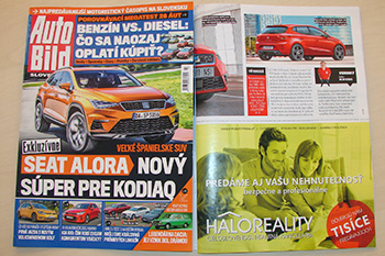 Recenzie, realitná kancelária HALO reality - Prvykrát v mesačníku Autobild
