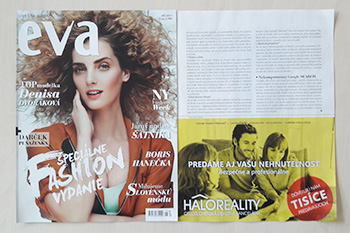 Recenzie, realitná kancelária HALO reality - Opäť v mesačníku Eva
