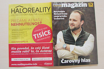 Recenzie, realitná kancelária HALO reality - Opäť reklama v Pravde 