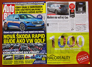 Recenzie, realitná kancelária HALO reality - V mesačníku Autobild