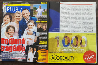 Recenzie, realitná kancelária HALO reality - Reklama v  Plus 7 dní