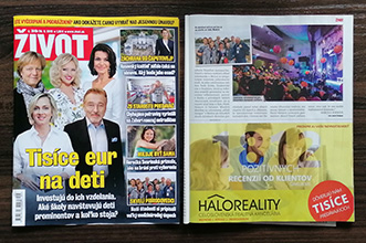 Recenzie, realitná kancelária HALO reality - V týždenníku Život