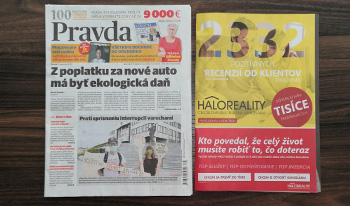Recenzie, realitná kancelária HALO reality - V prílohe denníka Pravda