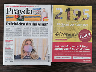 Recenzie, realitná kancelária HALO reality - V prílohe denníka Pravda