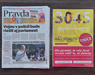 Recenzie, realitná kancelária HALO reality - V prílohe denníka Pravda