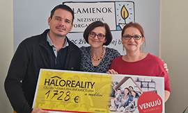 Recenzie, realitná kancelária HALO reality - Prispeli sme na dobrú vec