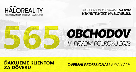 Recenzie, realitná kancelária HALO reality - 565 obchodov za prvý polrok!