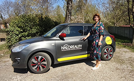 Recenzie, realitná kancelária HALO reality - Nový reklamný polep v Nitre