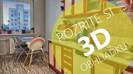 Predaj, trojizbový byt Sereď, 3D OBHLIADKA - EXKLUZÍVNE HALO REALITY