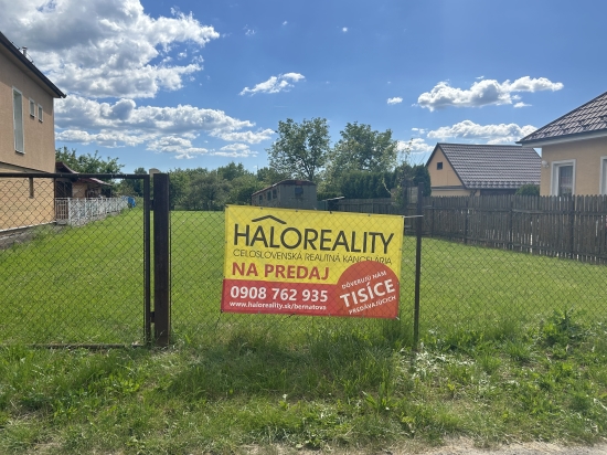 Predaj, pozemok   2065 m2 Bystričany, Vieska - EXKLUZÍVNE HALO REALITY