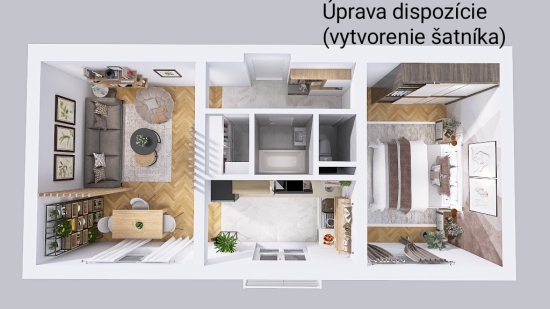 Predaj, dvojizbový byt Bratislava Ružinov, Svidnícka - EXKLUZÍVNE HALO REALITY