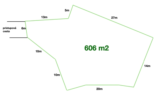 Predaj, pozemok pre rodinný dom   606 m2 Bardejov