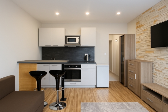 Predaj, garsónka Levice, centrum, po kompletnej rekonštrukcii, zariadená, s nájomcom