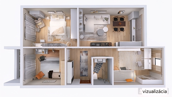 Predaj, trojizbový byt Bratislava Petržalka, Medveďovej