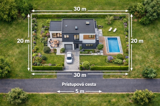 Predaj, pozemok pre rodinný dom 601 m2 Poľný Kesov