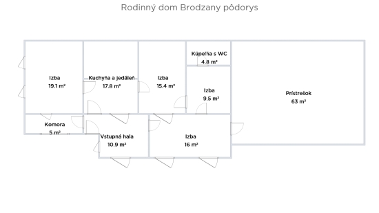 Predaj, rodinný dom Brodzany