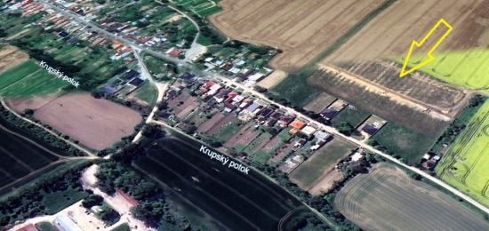 Predaj, pozemok pre rodinný dom   931 m2 Horná Krupá, v novovytvorenej obytnej zóne