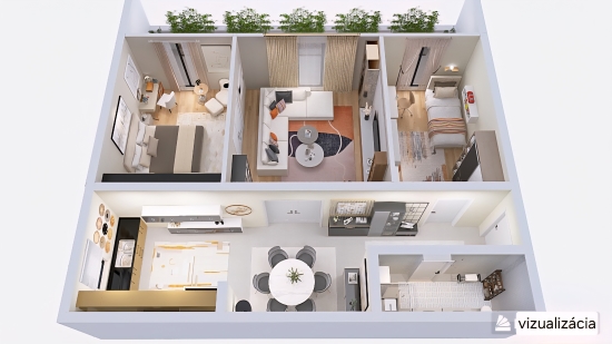 Predaj, trojizbový byt Bratislava Ružinov, Karadžičova