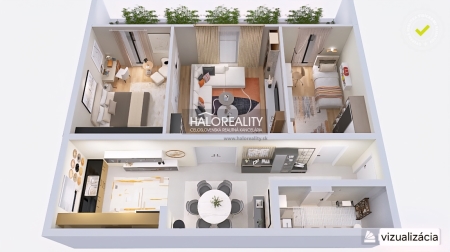 Predaj, trojizbový byt Bratislava Ružinov, Karadžičova