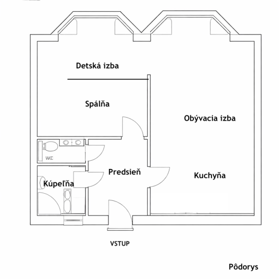 Predaj, dvojizbový byt Bratislava Podunajské Biskupice, Perličková ulica - NOVOSTAVBA