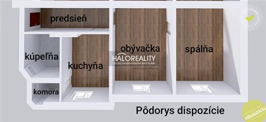 Predaj, dvojizbový byt Bratislava Nové Mesto, Šancová, s vlastným tichým dvorom