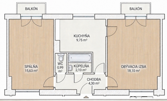 Predaj, dvojizbový byt Spišská Nová Ves, Staré Mesto, Koceľova - EXKLUZÍVNE HALO REALITY