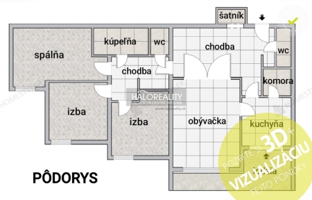 Predaj, štvorizbový byt Bratislava Staré Mesto, Tichá - EXKLUZÍVNE HALO REALIT...