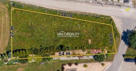 Predaj, pozemok pre rodinný dom   1102 m2 Partizánske