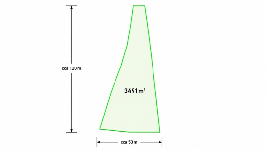 Predaj, pozemok   3491 m2 Dolná Breznica